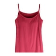 thumbnail image 2 of Besolor Womens Plus Size Tank Tops Built in Bra Casual Loose Spaghetti Strap Camisole Basic Sleeveless Tee Shirts, 2 of 4