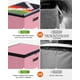 thumbnail image 4 of Caja organizadora de archivos Oterri, paquete de 2 unidades, grande, con tapa, rosa, 4 of 7