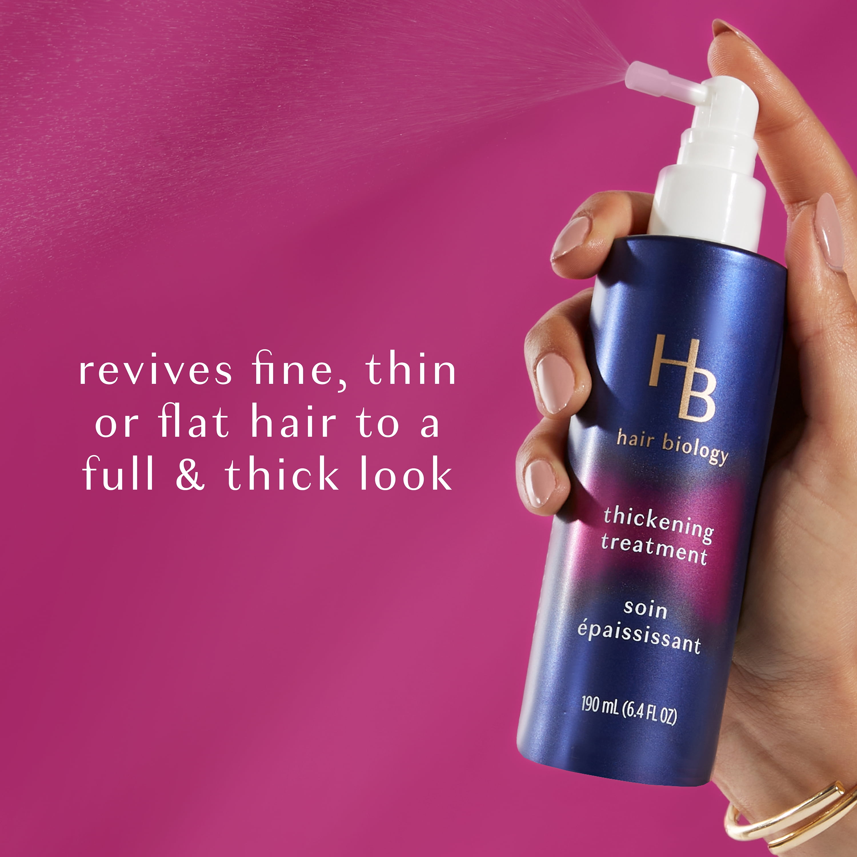 Hair Biology Full and Vibrant Volumizing Shampoo for Fine, Thin, Flat Hair, 12.8 fl oz