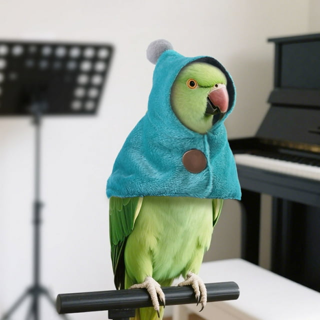 Parrot Cape with Convenient Buckle Fixing Warm Windproof Design Cape Style Birds Parrot Winter Jacket Cockatiel Clothing