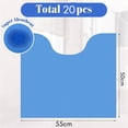 thumbnail image 7 of 20 Pack Disposable Toilet Mats,Absorbent Toilet Floor Protector ,Disposable Toilet Floor Mat ,U Shaped Toilet Mat, 7 of 7
