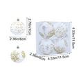 thumbnail image 3 of WEGFTDUOP Christmas Decor Christmas Decorations 4 Piece Flocked Christmas Balls Christmas Decoration SetMultiple Styles Of Christmas Tree Decorations Can Also Be Used For Other Party Holiday Products, 3 of 6