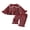 Red, variant on Toddler Kids Girl Fall Outfits 6 12 24 Months 2T 3T 4T 5T Plaid Long Sleeve Doll Collar Button-up Ruffled Tops and Flared Pants 2 Piece Clothes Set