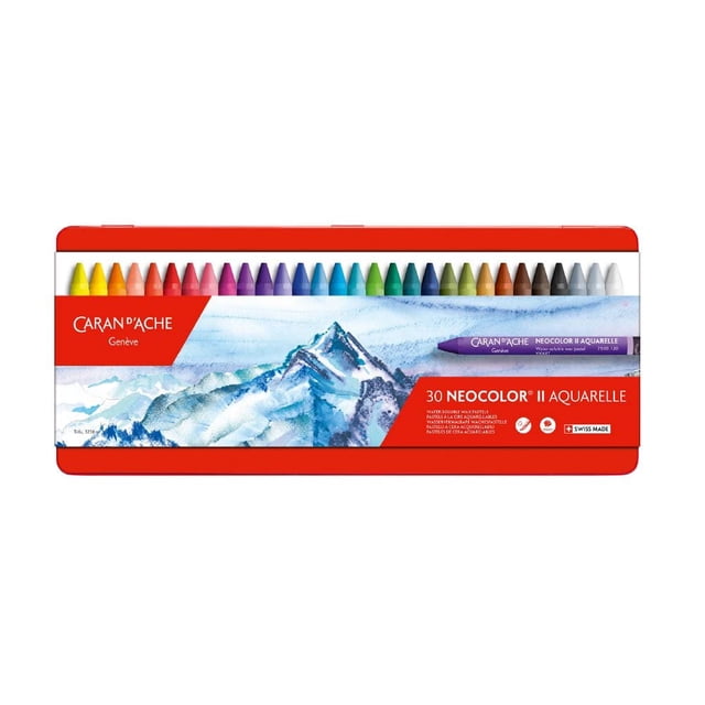 Pasteles solubles en agua Caran d'Ache Classic Neocolor II 30 colores