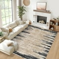 thumbnail image 2 of Hasoo Washable Large 10' x 13' Area Rug for Dining Room Indoor Modern Rug Non-shedding, Black, 2 of 7