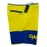 Men's Oakley Board Short Wall Graffiti Blazing Yellow 21 Inches - Size 38