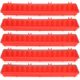thumbnail image 1 of 5 juegos de comederos para pájaros, comedero de plástico grueso para colgar al aire libre para palomas, dispositivo de alimentación, accesorio para jaula, rojo, 515x125x80mm, 1 of 5