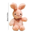 thumbnail image 2 of Plush Rabbit Stuffed Animal Soft Toy with Bandana for Children and Adults Huggable Bunny Doll for Home or Office Decor, 2 of 4