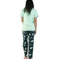 thumbnail image 2 of Lazy One Women's Pajama Set, Short Sleeves with Cute Prints, Relaxed Fit, Mountain Moose, 2 of 7