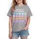 thumbnail image 1 of Camiseta de Manga Corta Linda para Niños Niñas Niños Impresión Gráfica Escuela Verano Casual, 1 of 9