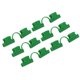 thumbnail image 2 of 50Pcs Greenhouse Clamp PE Plastic 2 Head Plant Film Clamp Soil Sheet Clip for Horticulture 16mm / 0.63in, 2 of 5