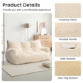 thumbnail image 3 of 2-Person Foam Filled Bean Bag Chair, Plush Corduroy Lazy Sofa, 3 of 9