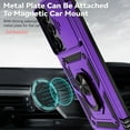 thumbnail image 5 of For Samsung Galaxy S24 Plus Case, Military Anti-Drop Hybrid Rugged Shockproof Kickstand Case with Ring Holder Magnetic Car Mount Slide Camera Lens Protect For Samsung Galaxy S24 Plus 6.6 inch,Purple, 5 of 8