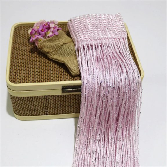 2M*1M String Curtain Tassel Glitter String Curtain Hanging Beaded Curtains Shining Room Divider Net Festival Home Decor