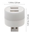 thumbnail image 3 of 2pcs Car Light 2-port USB Hub Adapter USB Powered Illumination Light Night Lamp, 3 of 8