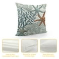 thumbnail image 4 of Shiartex Nautical Coastal Pillow Covers Blue Beach Theme Ocean Seashell Coral Starfish Throw Pillow Covers Summer Outdoor Pillow Cases Cushion Covers for Couch Bed Sofa Decor White, 4 of 5