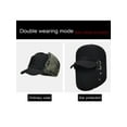 thumbnail image 3 of Licupiee Men's Winter 3 in 1 Bomber Hat with Full Face Ear Flap, Men Trapper hat with Fur Lined, 3 of 5