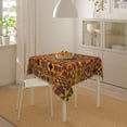 thumbnail image 5 of Square Tablecloth 60x60 Inch, African Tribal Ethnic Texture Polyester Table Cloth For Parties Decorative Waterproof Farmhouse Oil-Proof Fabric Farmhouse Table Covers For Kitchen Dinning Indoor Room, 5 of 6