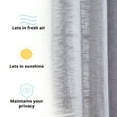 thumbnail image 5 of THD Harley Faux Linen Textured Semi Sheer Sun Light Filtering Window Grommet Curtain Panels, Set of 2 Panels, 5 of 7