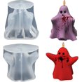 thumbnail image 1 of Paquete de 2 moldes para velas fantasma, moldes para velas fantasma 3D de Halloween, resina fantasma de silicona para manualidades de Halloween, velas de aromaterapia, jabón hecho a mano, cera JAMW Sencillez, 1 of 5