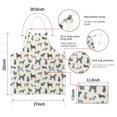 thumbnail image 7 of Cute Animal Dogs Apron-Garden Aprons for Women with Pockets-Cotton Linen Waterproof Kitchen Cooking Gardening Aprons Adjustable for Kitchen,Cooking,BBQ and Salon 33x27 Inch, 7 of 7