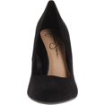 thumbnail image 2 of Jessica Simpson Cash Suede Fashion Slip On Rounded Toe Dress Wedge Pumps Shoes (Black, 10), 2 of 5