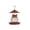 #02, variant on Bird Feeder,Gazebo-Shaped Hanging Wild Bird Feeders,Large Tray Weather Resistant Feeding Station for Outdoor Garden,Courtyard Wild Bird Feeding,Red