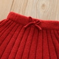 thumbnail image 3 of SHTXOZHI Kids Girl's Sweater Set Long Sleeve Knitted Tops Pleated Skirt Fall Winter 2 Pcs Toddler Outfit, 3 of 7