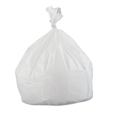 33 Gallon White Trash Bags, 33 x 39, 0.8mil, 150 Bags (IBSSL3339XHW)