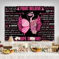thumbnail image 3 of Breast Cancer Awareness Backdrop - 3.9x5.9ft Inspirational Pink Ribbon Decorations Events Photoshoots Fundraisers Fight Believ Hope Survive, 3 of 6