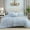 Cornflower Blue, variant on Amberspace Puff 7-piece Bed in a Bag Comforter Set with Sheets,Marigold,Queen