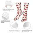 thumbnail image 3 of Salouo Watermelon Pattern Fun Novelty Crew Socks,Casual Athletic Socks Neutral Socks, 3 of 7