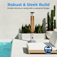 thumbnail image 3 of SereneLife Outdoor Electric Patio Heater - 1500W High-Efficiency Infrared Heating, Remote Control Standing Heater with Aluminum Reflector, Waterproof Design, IP65 Approved, Quiet Operation, 3 of 7
