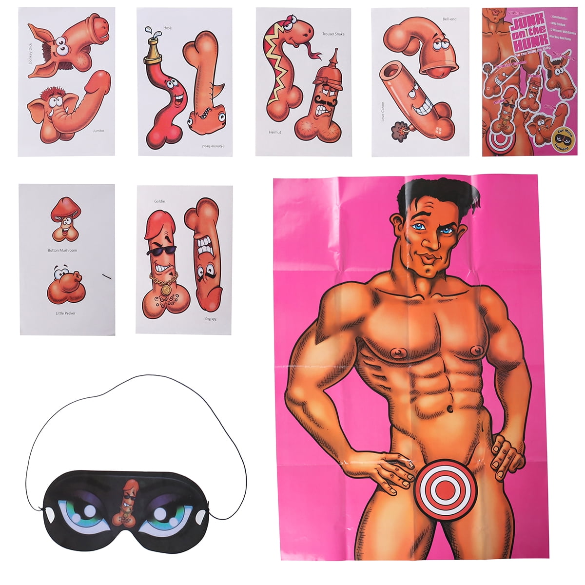 Frcolor Bachelorette Party Supplies Hen Party Sexy Poster Photo Booth Props  Kit Hen Party Fun Accessories (Pink) - Walmart.com
