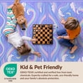 thumbnail image 4 of Design&I 3'x5' Ultra Soft Throw Mat, Wave Kawaii Motifs Scale Cute Starfish Border Purple Mermaid Refined Structured None Fluffy Washable Easy Care Indoor rug for Bedside Hallway, 4 of 7