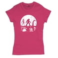 thumbnail image 5 of Alien Bigfoot Loch Ness Monster Moon T-Shirt Funny Space UFO Hunter Sasquatch Yeti Dinosaur Nerd Believe Women's Tee, 5 of 7