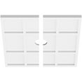 thumbnail image 2 of 18"OD x 2"ID x 6 1/4"C x 1"P Rubik Architectural Grade PVC Contemporary Ceiling Medallion, Two Piece, 2 of 11