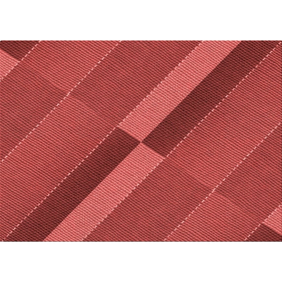 Ahgly Company Indoor Rectangle Patterned Chilli Pepper Red Area Rugs, 7' x 9'