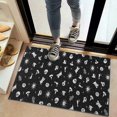thumbnail image 2 of Black Halloween Cat Skull Pattern Door Rugs,Washable Non Slip Door Mats Indoor,Decorative Door Mats,Entry Mat Indoor for Entrance,Bedroom,Kitchen,Bathroom,20"x32", 2 of 6
