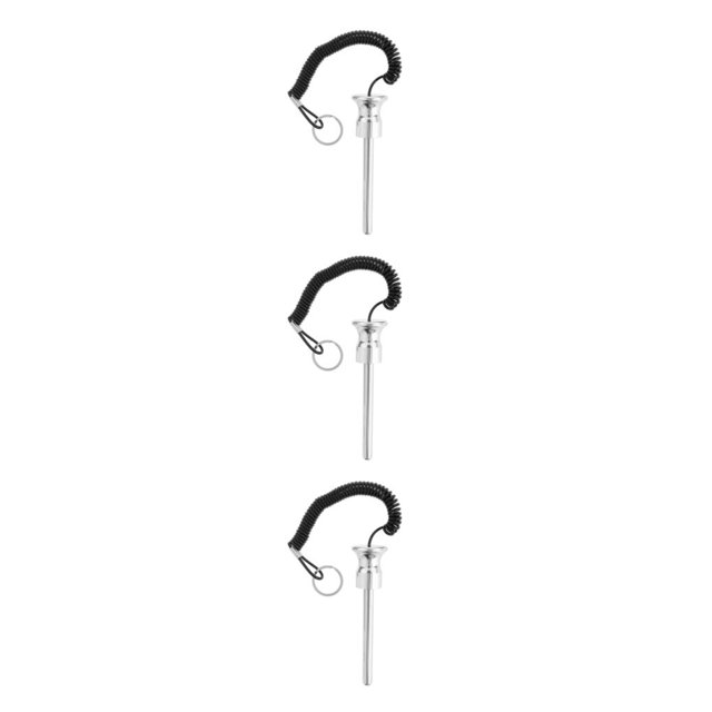 Justharion Magnetic Weight Stack Pin with Pull Rope Replacement Parts Silver 10x105mm 3Set