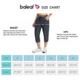 thumbnail image 4 of BALEAF Women's Plus Size Active Yoga Lounge Capri Walking Crop Pants with Pockets Gray M, 4 of 6