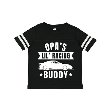 

Inktastic Opa s Lil Racing Buddy with Car Silhouette Gift Toddler Boy or Toddler Girl T-Shirt