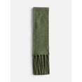 thumbnail image 2 of No Boundaries Women's Solid Scarf with Fringe, Sea Turtle, 2 of 4