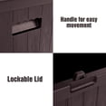 thumbnail image 5 of Veryke Outdoor Large Deck Storage Container Box for Patio Backyard 51 Gallon (Brown), 5 of 5