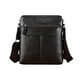 thumbnail image 2 of Bolso crossbody de cuero texturizado premium con correa ajustable - Bolso de hombro ligero y espacioso para mujer, viajes y trabajo, 11x9,8x2,4 pulgadas, marrón, 2 of 6