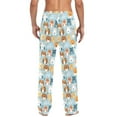 thumbnail image 4 of Cartoon Lions joogoo Men's Pajama Pants Cotton Long Sleepwear Lounge Pants S, 4 of 7