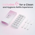 thumbnail image 4 of Cuchillas de repuesto Dermaplane Hyhail Sonic para mujer, paquete de 6, 4 of 5