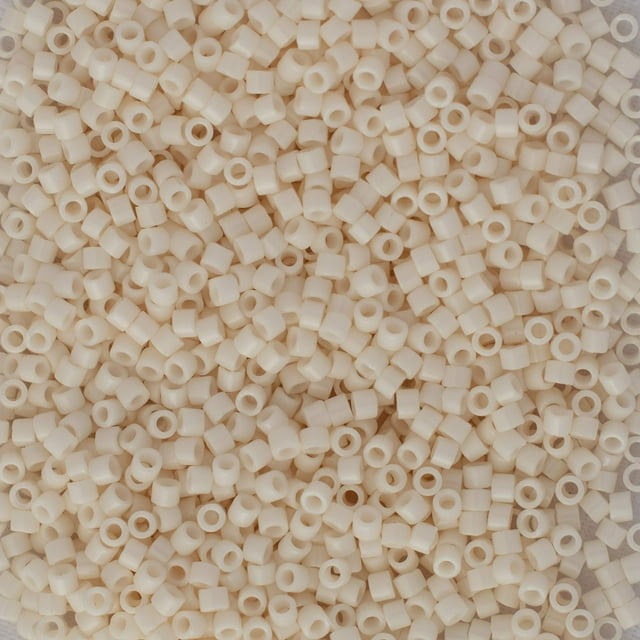 Miyuki Delicia Perles de Rocaille Cylindres 11/0 - Blanc Op Bisque - DB1490 5 Grammes