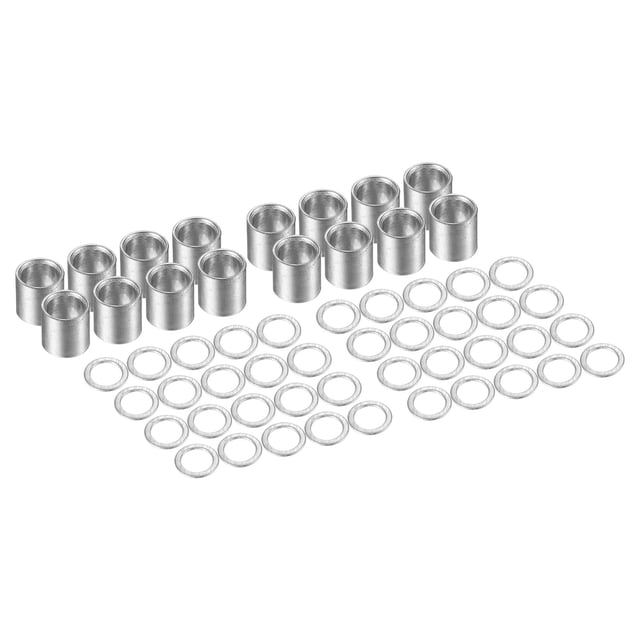 Uxcell Skateboard Hardware Kit Bearing Spacers Speed Washers Silver