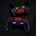 thumbnail image 5 of eXtremeRate Multi-Colors Luminated D-pad Thumbstick Trigger Home Face Buttons, Scarlet Red Classical Symbols Buttons DTFS (DTF 2.0) LED Kit for PS4 Slim Pro Controller - Controller NOT Included, 5 of 8